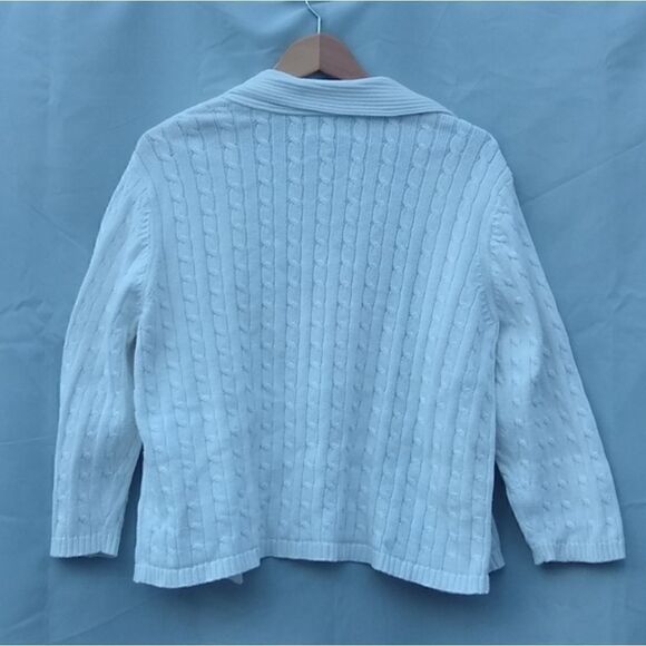 Croft & Barrow cable knit Cardigan - Picture 3 of 4
